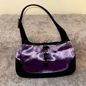 Gucci purple velvet bag